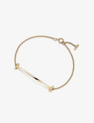 Tiffany & Co Womens 18k Gold Tiffany T Smile 18ct Yellow-gold Bracelet