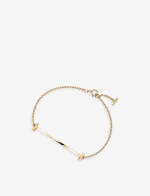 TIFFANY & CO: Tiffany T Smile 18ct yellow-gold bracelet