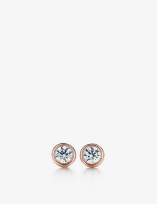 TIFFANY & CO: Diamonds by the Yard® diamond and 18ct rose-gold stud earrings