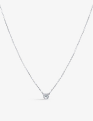 Tiffany & Co Womens Sterling Silver (silver) Diamonds By The Yard® Diamond And Sterling-silver Penda