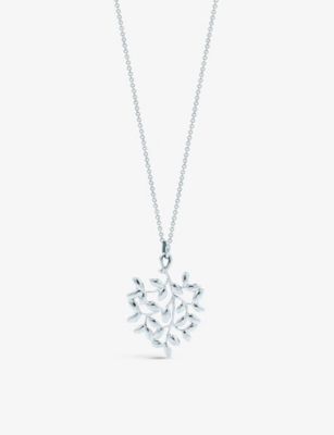 TIFFANY & CO Olive Leaf small sterlingsilver pendant necklace
