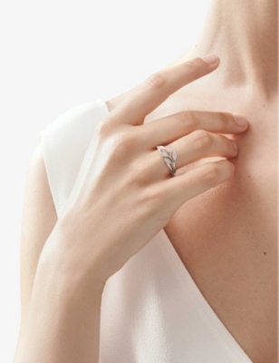 Tiffany & Co Victoria Platinum Diamond Floral Ring