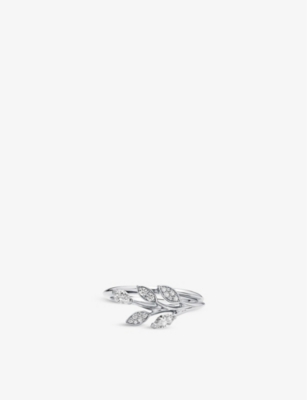 Tiffany & Co Womens Platinum (silver) Tiffany Victoria Vine Diamond And Platinum Ring