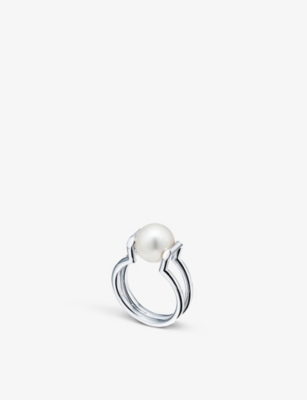 TIFFANY & CO: Tiffany HardWear sterling-silver and freshwater pearl ring