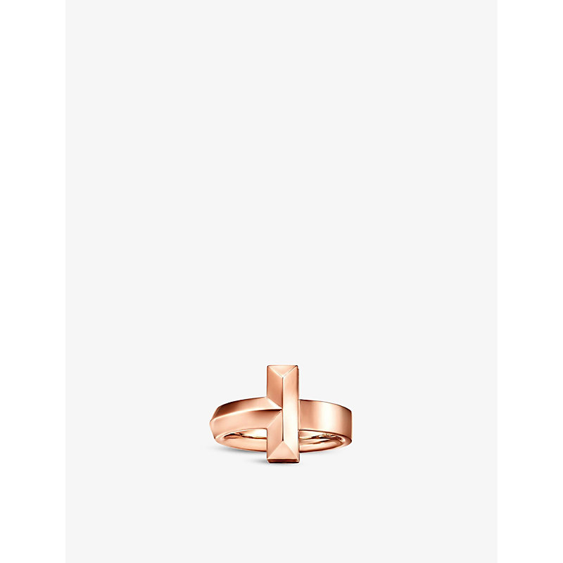 Tiffany & Co Tiffany T T1 Wide 18ct Rose-gold Ring In 18k Rose Gold
