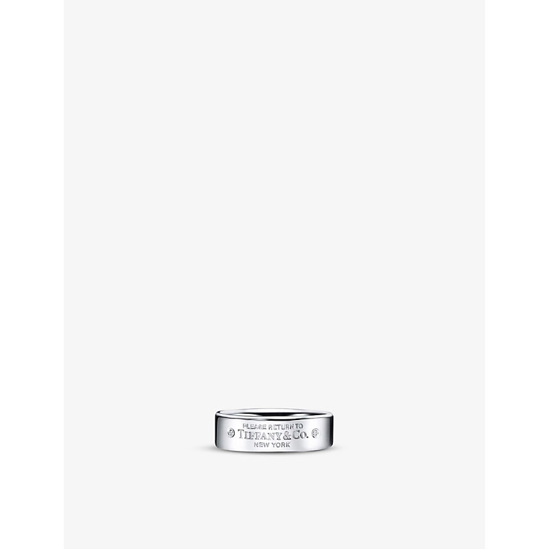 Tiffany & Co Womens Silver Return To Tiffany Diamond And Sterling-silver Ring