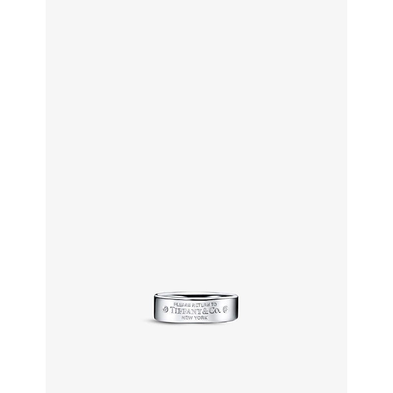Tiffany & Co Womens Sterling Silver Return To Tiffany Diamond And Sterling-silver Ring In Sterling Silver (silver)