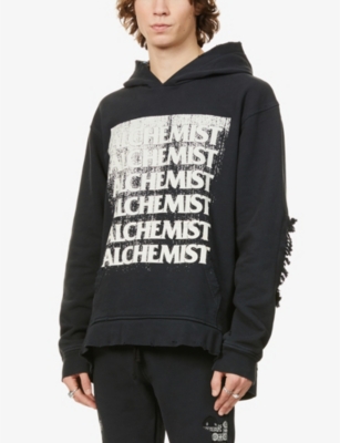 Alchemist Burnout Riders Slim Cotton-jersey Jogging Bottoms In Black