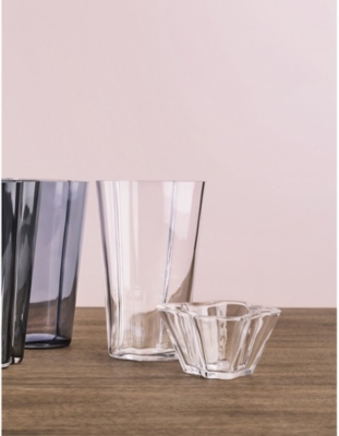 IITTALA: Aalto hand-blown glass vase 25cm