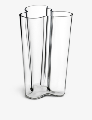 IITTALA: Aalto hand-blown glass vase 25cm