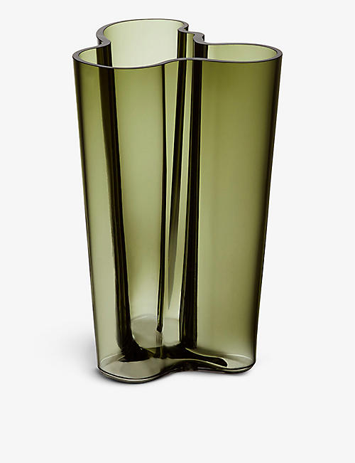 IITTALA: Aalto hand-blown glass vase 25cm