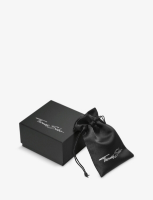 Thomas Sabo Womens Black Braided Leather And Sterling-silver Bracelet In Black