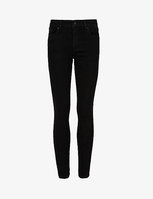 ALLSAINTS: Miller Size Me skinny mid-rise stretch-denim jeans