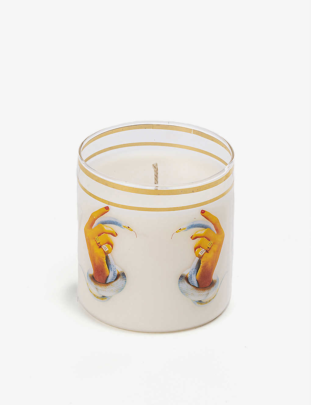 Shop Seletti Toiletpaper Loves Hand And Snakes Vegetal Wax Candle 8.5cm
