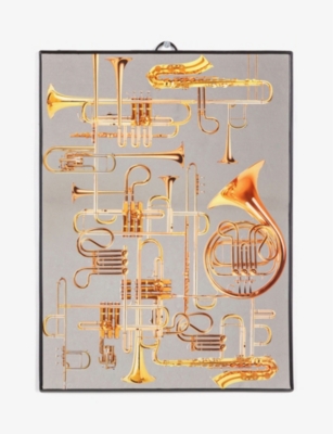 Trumpets glass mirror 30cm x 40cm