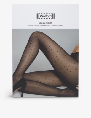 WOLFORD Urania 15 denier dash stretch woven tights Selfridges