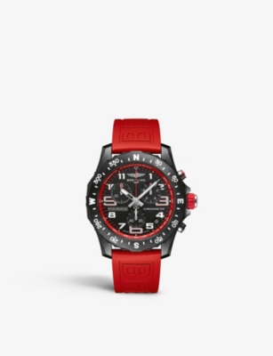 Breitling Mens Red X82310d91b1s1 Endurance Pro Breitlight® And Rubber Thermocompensated Superquartz™