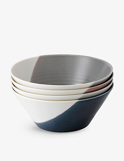 ROYAL DOULTON: Bowls of Plenty porcelain bowls 20.5cm set of four