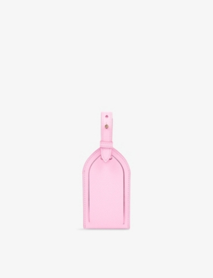 SMYTHSON: Panama crossgrain leather luggage tag