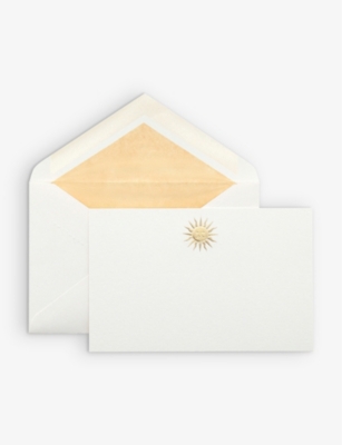 SMYTHSON: Sun-motif correspondence cards box of ten