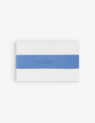 SMYTHSON: Watermarked white wove correspondence cards box of 50
