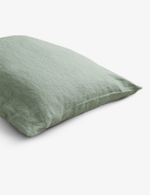 Piglet Green Standard Linen Pillowcases Set Of Two Standard