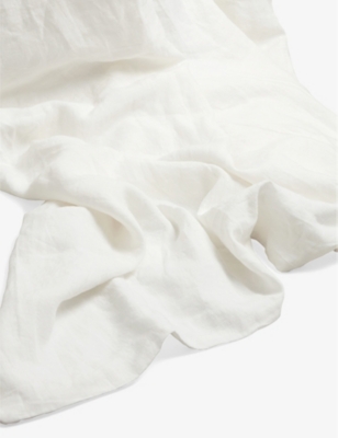 Shop Piglet White Linen Duvet Cover