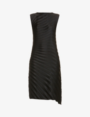 me ISSEY MIYAKE SEA GLASS PLEATES sleeveless one piece dress MI54KT263 black