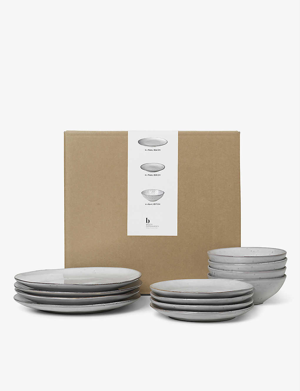 Broste Nordic Sand Ceramic Tableware Set