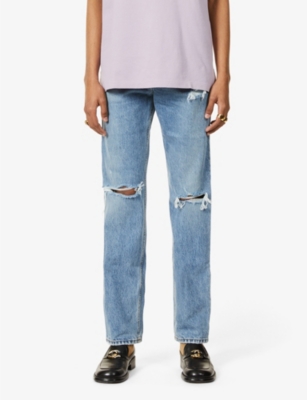 ripped gucci jeans
