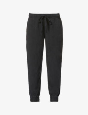 BELLA DAHL: Easy cropped mid-rise woven jogging bottoms
