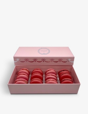 Laduree Bucolique Raspberry And Rose Macarons Box Of 12 192g Selfridges Com