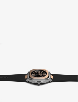 Shop Bell & Ross Br05a-bl-stpg/ssg Stainless Steel And 18ct Rose-gold Automatic Watch In Silver & Gold