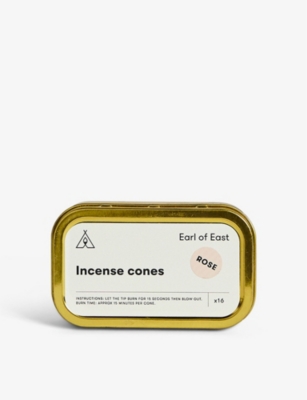 EARL OF EAST: Rose incense cones box of 16