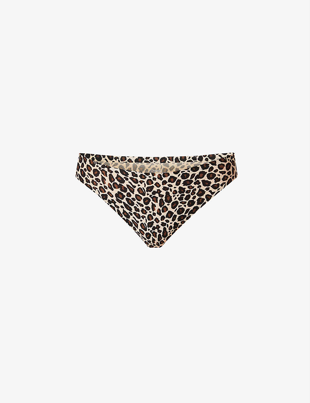 Chantelle Leopard-print Mid-rise Stretch-jersey Thong In Animal Print