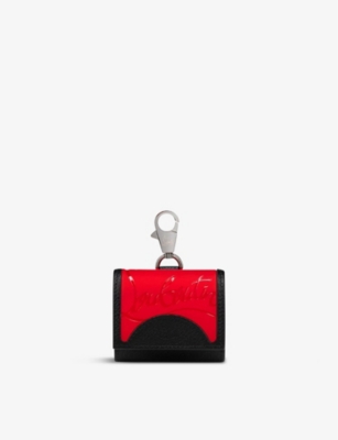 CHRISTIAN LOUBOUTIN - Grilou logo-print leather AirPods case