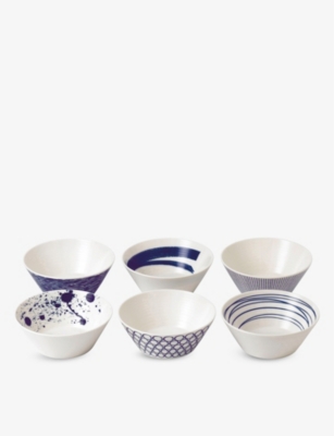 ROYAL DOULTON: Pacific porcelain cereal bowls set of six