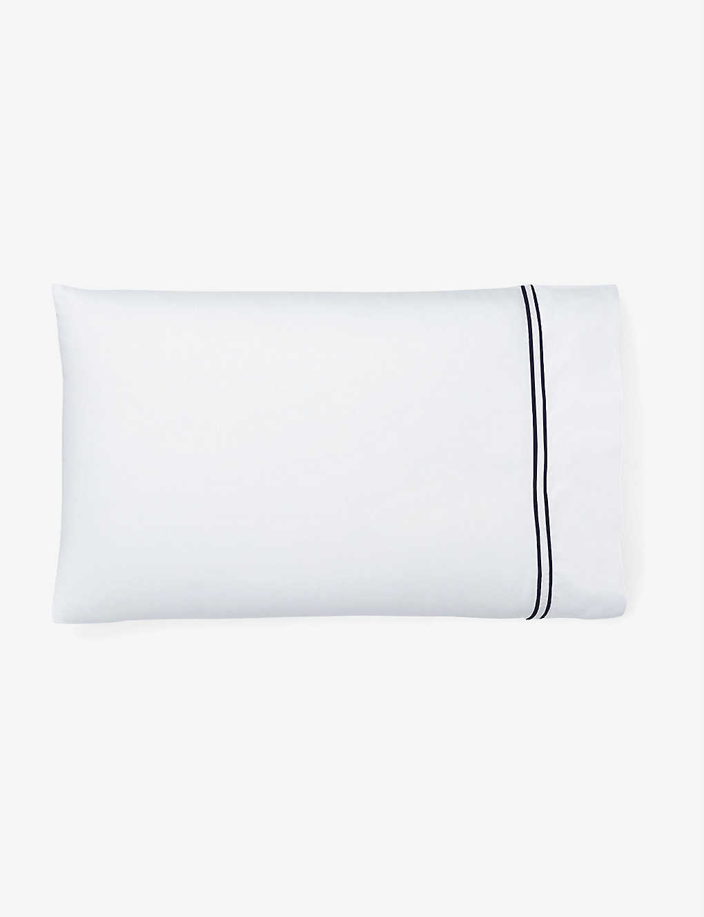 Ralph Lauren White Penthouse Cotton-jacquard Pillowcase 50cm X 75cm Standard