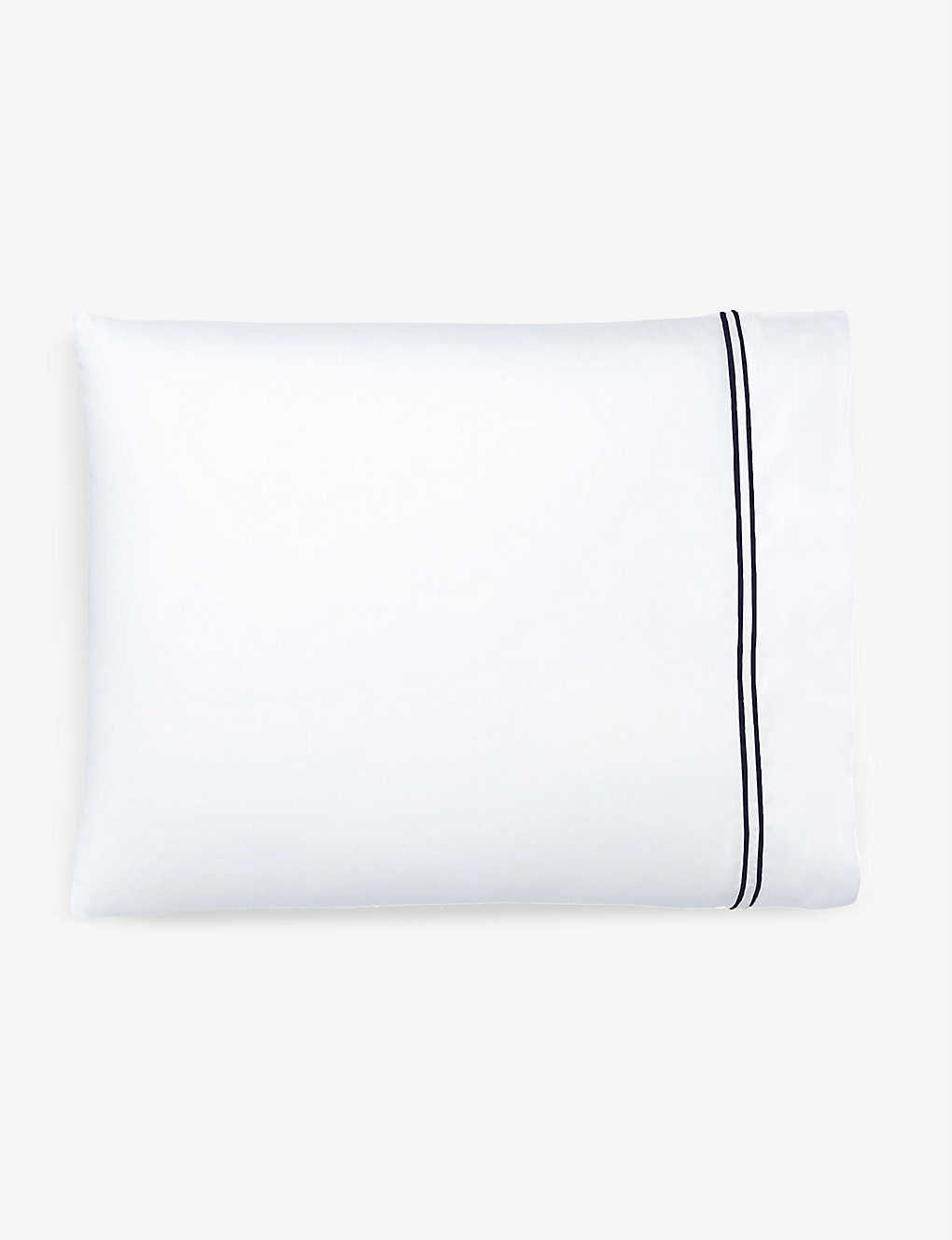 Ralph Lauren Navy Penthouse Cotton-jacquard Pillowcase 65cm X 65cm Square