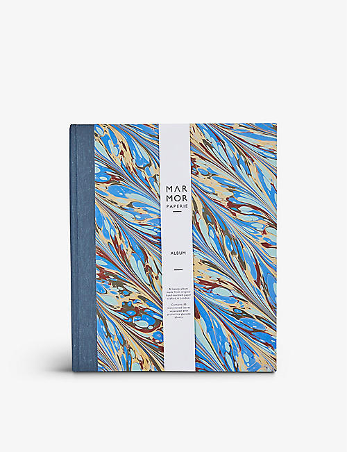 MARMOR PAPERIE: Feather-marbled album 25cm