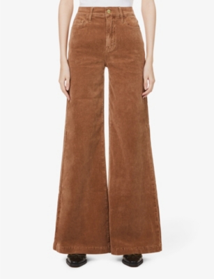 FRAME Le Palazzo wideleg highrise stretchcorduroy jeans