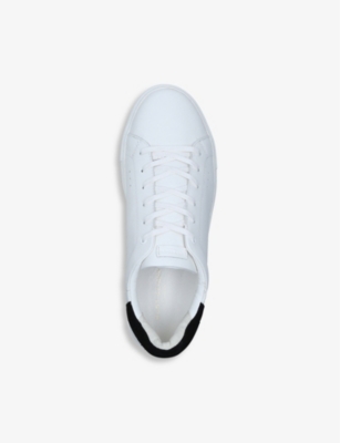 Kurt Geiger Laney Platform Leather Trainers In White