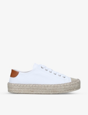 Jw Anderson Leather-trimmed Canvas Espadrille Sneakers