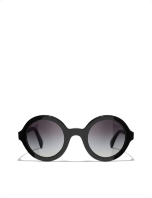 Shop CHANEL Round Sunglasses by Joyfully