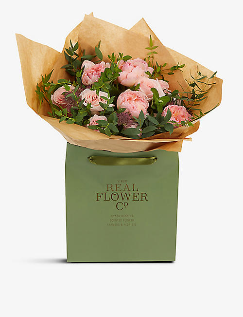 THE REAL FLOWER COMPANY: Pastel Pink Pick of the Day medium bouquet