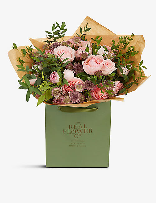 THE REAL FLOWER COMPANY：Pastel Pink Pick of the Day 大号花束