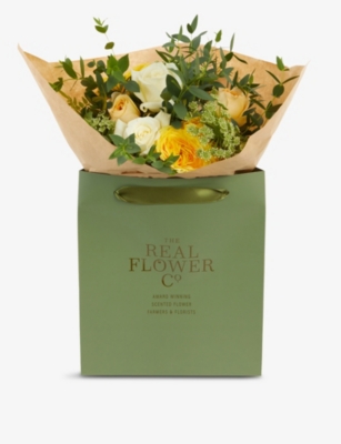 THE REAL FLOWER COMPANY：Yellow and Ivory Pick of the Day 花束