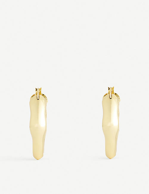 OMA THE LABEL: Mira 18ct gold-plated earrings