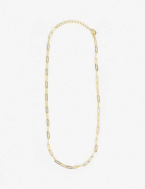 OMA THE LABEL: Filipa 18ct gold-plated necklace