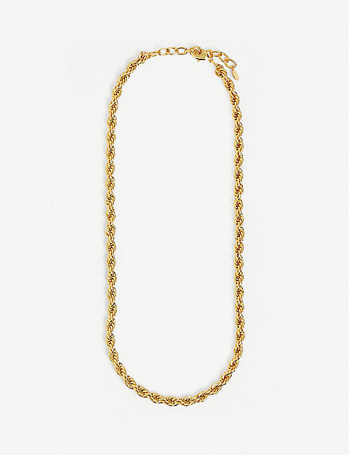 OMA THE LABEL: Caroline 18ct gold-plated necklace